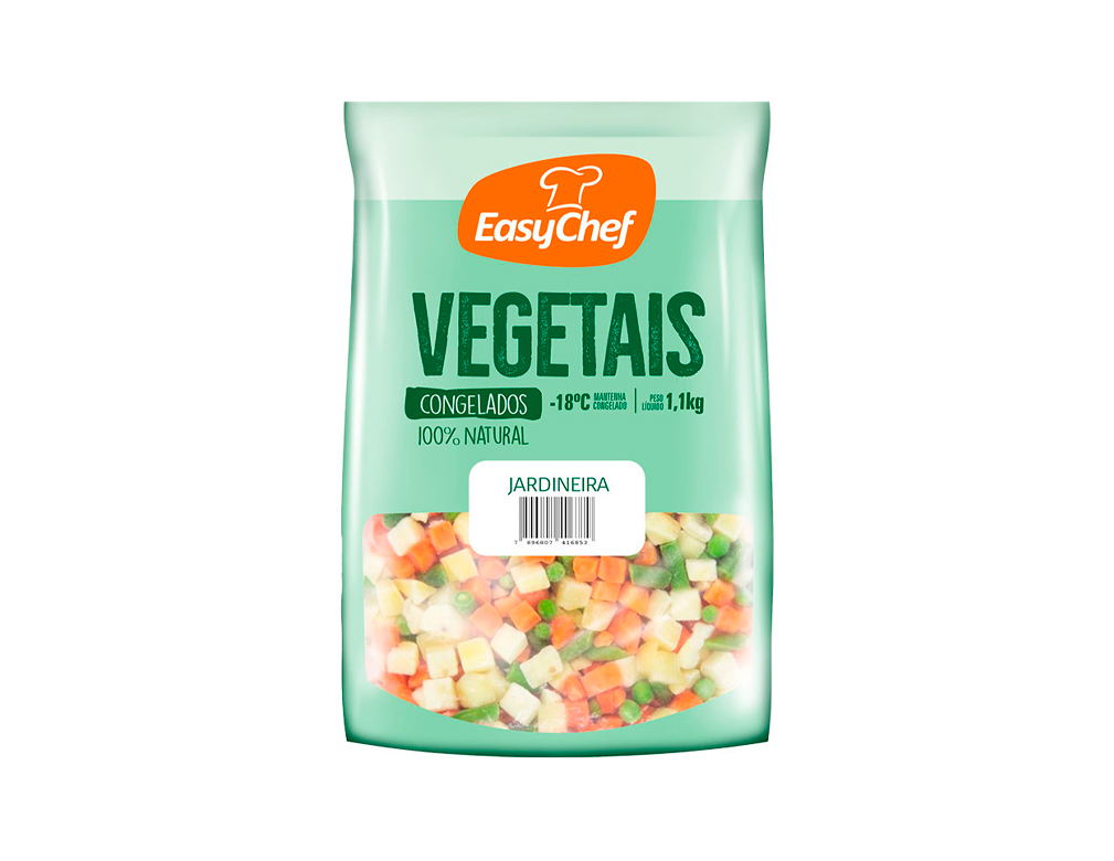 SELETA DE LEGUMES CONGELADA JARDINEIRA EASY CHEF 1,1 KG (CX 10 PCT)